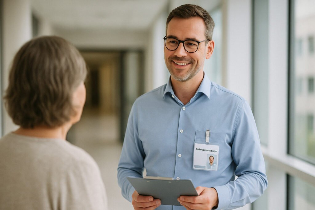 Сертификат уполномоченного по работе с пациентами в больнице в Германии